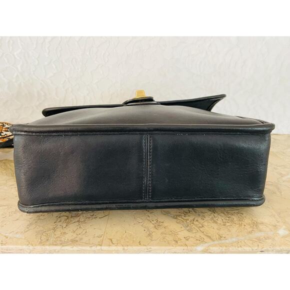 Vtg Coach Willis BLack Messenger CRosbody BAg 9927 - Picture 6 of 10